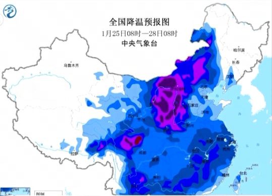 寒潮+暴雪双预警齐发！部分地区降温达14℃以上